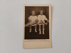 Régi képeslap fotó levelezőlap gyerekek Habsburg Ottó és Etelka főhercegnő