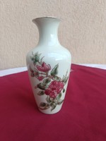 Zsolnay Exclusive kézzel festet virágos váza:. 16,5 cm,,.Hibátlan..
