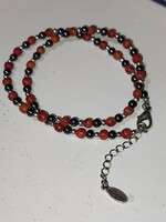 III. GYŰJTÖGETNI ÉR! Dolce Vita coral/hematit bogyós nyaklánc 42+4cm