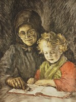 Edvi Illés Aladárné, Karády Etel (1877 – 1963) : Nagyanyóval