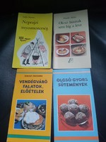 Retró-régi receptfűzetek-gyűjtői -8db együtt.-szakácskönyv.