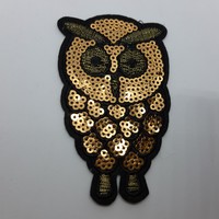 Owl sew-on, clothes patch, iron-on clothes decoration