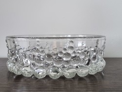 Vintage bubble large glass bowl ('70s) - rare item