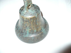 Patinated bronze bell
