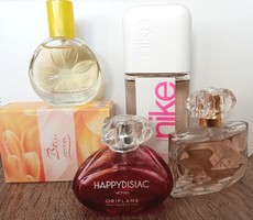 4 üveg parfüm ( (Nike,Oriflame, Avon) köztük ritkaság