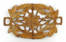 1M421 old Dobsina ice cave carved souvenir wooden fruit offering bowl 30 cm