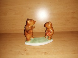 Bodrogkeresztúri kerámia labdázó macik medve mackó (po-3-2)