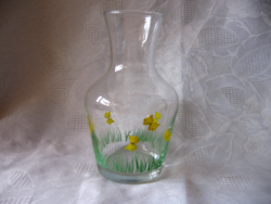 Pillangós, lepkés tavaszi váza Húsvéti dekorációnak is, jácint hajtató