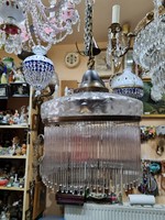 Old renovated glass pendant lamp