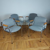 3db retro magyar "Dodo" karfás szék