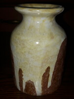 Old, unique ceramic vase marked 