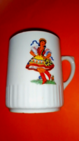 Rare, Zsolnay, Hungarian folk tavern mug 48.