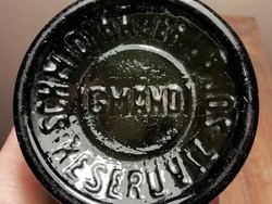 Schmidthauer Lajos Igmándi keserűvízes zöld üveg palack