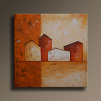 Vörös Edit: Mesebeli városka N1401 - 40x40cm