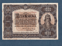 1000 Korona 1920 Ritka