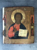 Orosz ikon antik XIX. századi