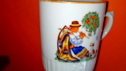 Rare Zsolnay mug with a Jánosvitéz pattern 45.