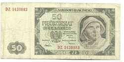 50 zloty zlotych 1948 Lengyelország 2.