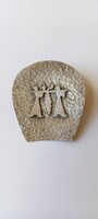 Izraeli kézzel készült ezüst bross/ medál
