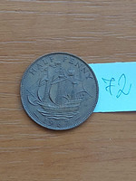 ANGLIA ANGOL 1/2 HALF PENNY 1967  72