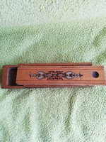 Decorative wooden pen holder