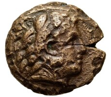 Ancient Greek bronze, Philippi, BC 356-345 BC Herakles & tripod