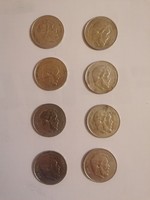 5 forint coin silver 8 pieces 1947