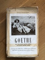 Ernst barthel - goethe c. Antique book in German - 1948