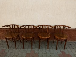 4 db egyforma, antik, kávéházi Thonet szék stabil, szép állapotban eladó