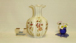 Zsolnay floral, hand-painted vase - 15 cm