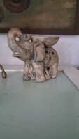 Elefánt figura, asztali dísz-gyűrű tartó