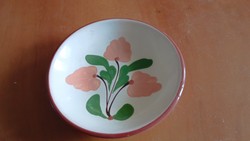 Sárospataki bézs színű mázas kerámia tányér eladó