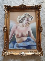 Béla Krisztik - female semi-naked original work
