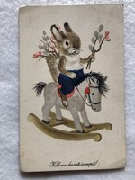 Régi rajzos Húsvéti képeslap - Reich Károly rajz                           -5.