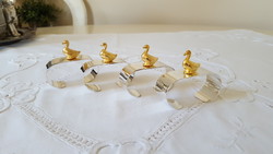 Silver-plated goose napkin ring 4 pcs.
