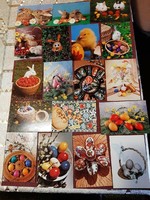 Húsvéti képeslapok, postatiszta 32 db-os, egyben megéri