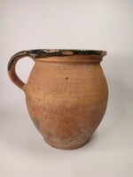 Unglazed folk earthenware Silke vessel