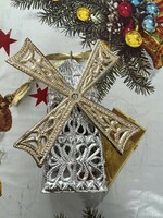 Old mill plastic Christmas tree decoration