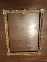 Wooden picture frame xx.Sd. The first half is damaged. Size: 25x20 cm