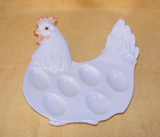 Hutschenreuther porcelán tyúk alakú tojástartó kínáló