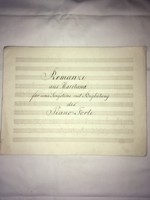 /1800s/romanze aus maritana. Für eine iingstime mit begleitung des piano forte. Handwritten!!