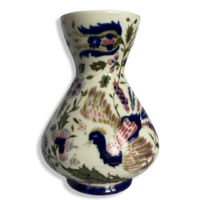 Zsolnay historizáló antik váza, madarakkal