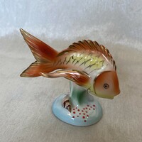 Hollóházi kézzel festett porcelán hal