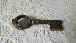Réz kulcs alakú,dugóhúzó és sörbontó
