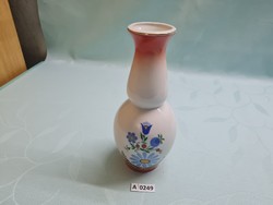 A0249 Lubjana virág mintás váza 21,5 cm