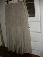 Pale beige silk skirt, Italian