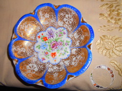 Antik kézzel festett tányér 15 cm átmérő