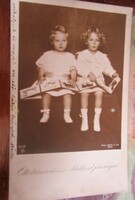 Cca. 1917 MAGYAR KIRÁLY IV. KÁROLY GYERMEKEI OTTÓ + ETELKA ADELHEID KORABELI FOTO FOTÓLAP