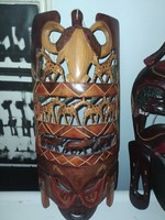 African carved mask