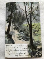 Antique postcard with long address - 1904 -5.